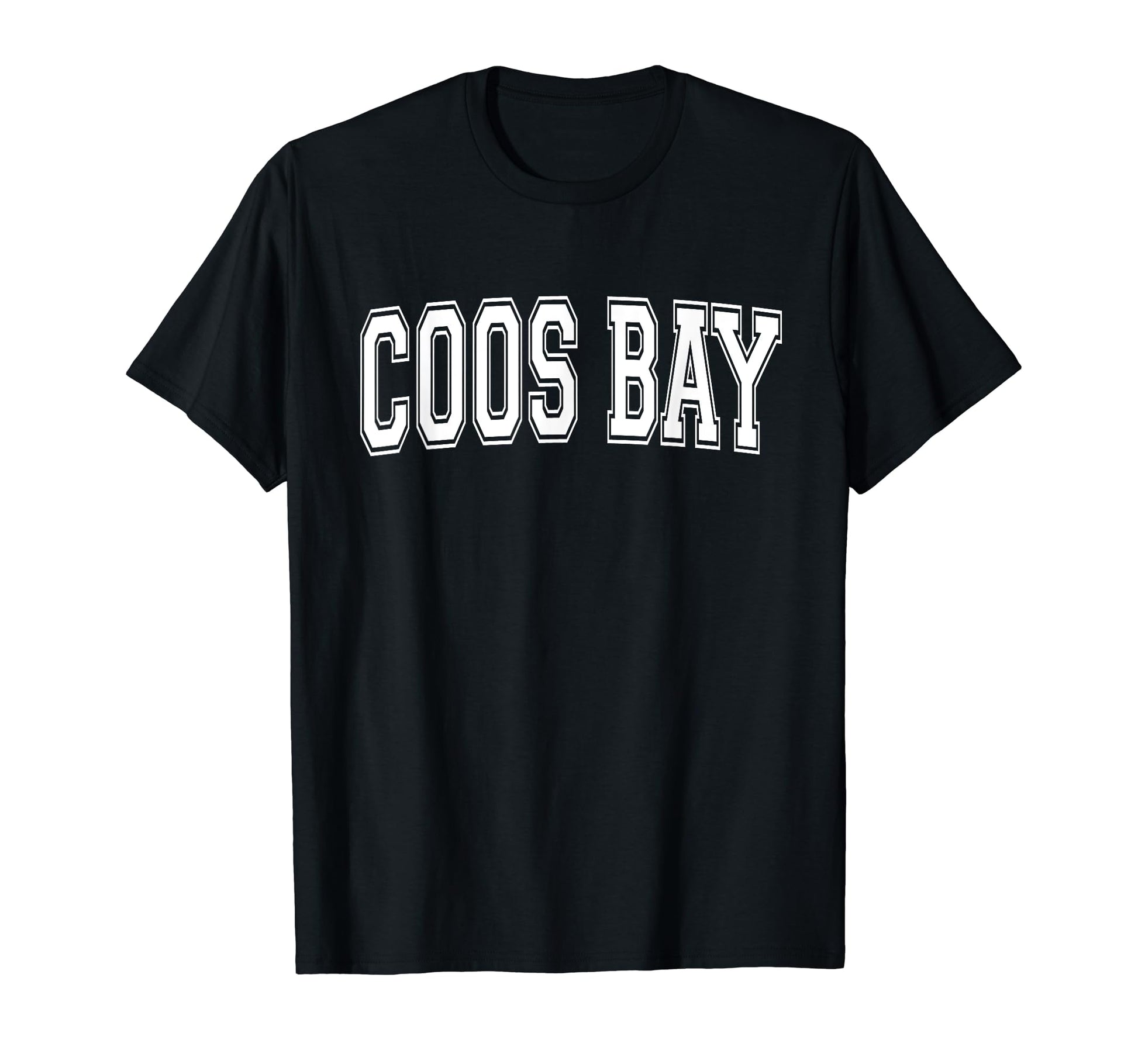 Coos Bay Or Oregon Usa Sports Varsity T-Shirt - Aesthetic Graphic Men Women - T-Shirt, Sweatshirt, Hoodie