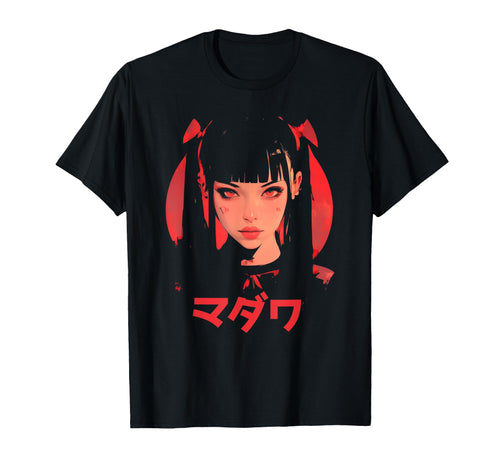 Goth Grunge Demon Anime Waifu Horror Alt T-Shirt - Graphic Print Unisex - T-Shirt, Sweatshirt, Hoodie
