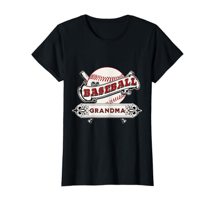 Baseball Grandma Game Day Support Gift T-Shirt - Unique Graphic Unisex - T-Shirt, Sweatshirt, Hoodie