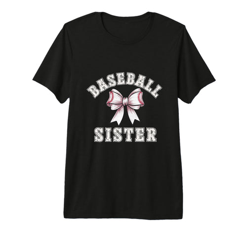 Coquette Baseball Sister Bow Game Day T-Shirt - Fun Novelty Design Unisex - T-Shirt, Sweatshirt, Hoodie