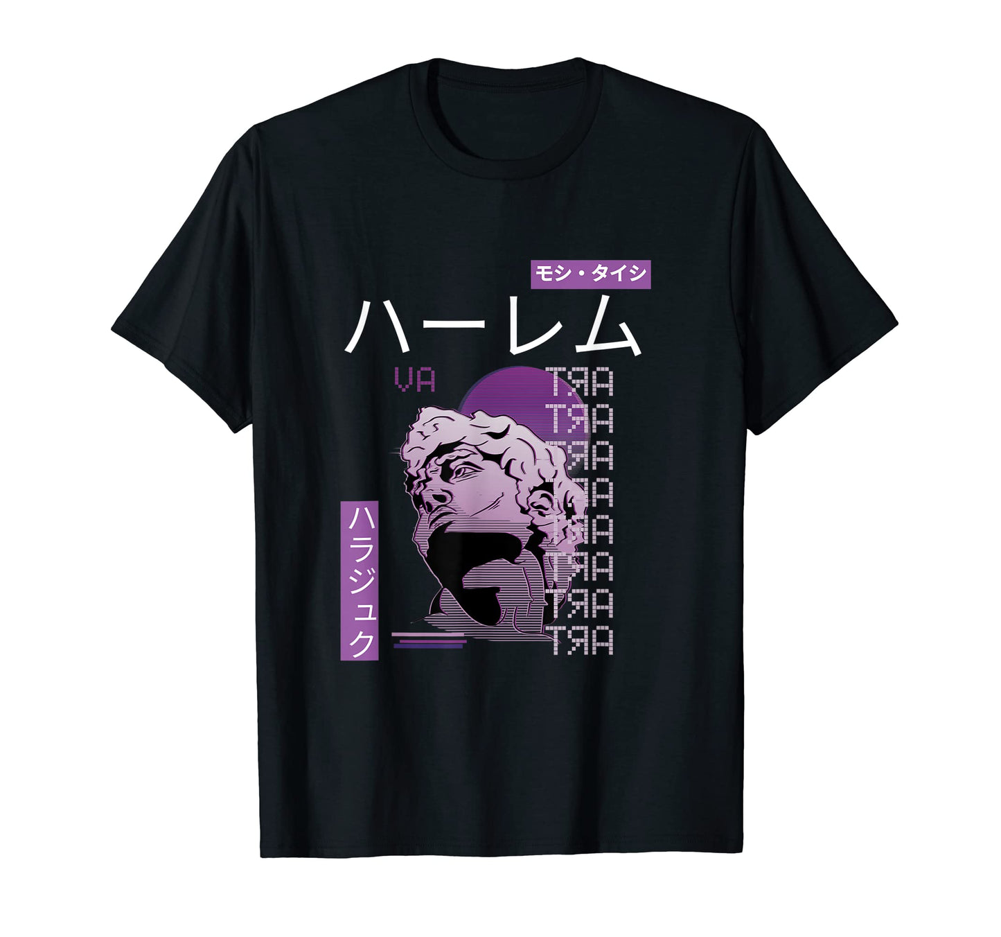 Vaporwave Statue Aesthetic Art Glitch T-Shirt - Novelty Apparel for Adults - T-Shirt, Sweatshirt, Hoodie