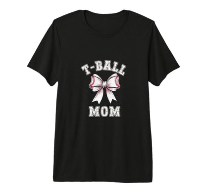 Coquette T Ball Ball Mom Bow Game Day T-Shirt - Aesthetic Graphic Unisex - T-Shirt, Sweatshirt, Hoodie