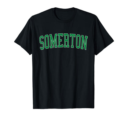Somerton Az Distressed Green Varsity T-Shirt - Streetwear Style for Adults - T-Shirt, Sweatshirt, Hoodie