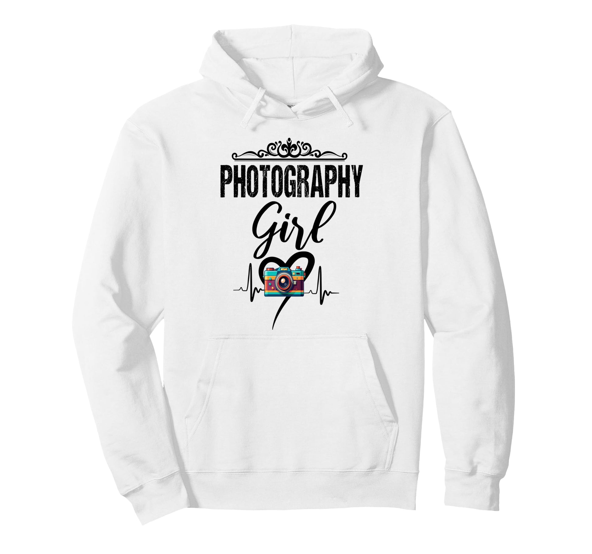 Womens Funny Photographer Camera Hoodie - Casual Everyday Wear for Adults - T-Shirt, Sweatshirt, Hoodie