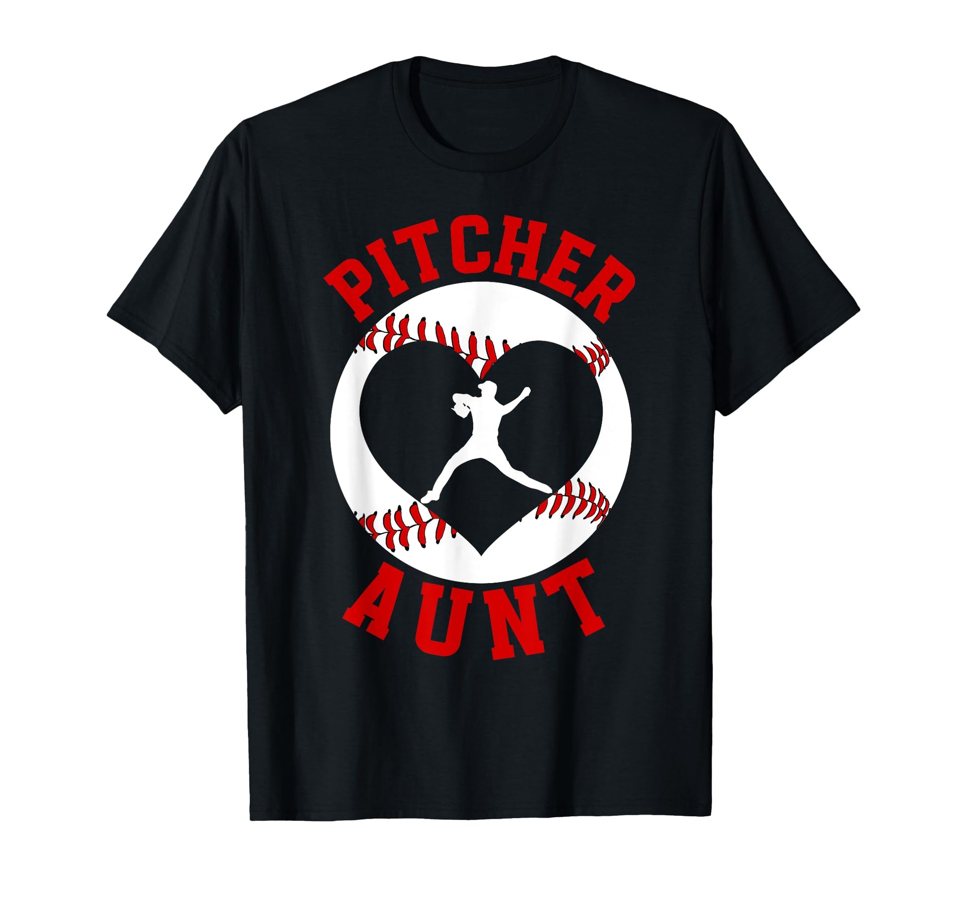 Baseball Pitcher Aunt Baseball T-Shirt - Minimalist Print for Adults - T-Shirt, Sweatshirt, Hoodie