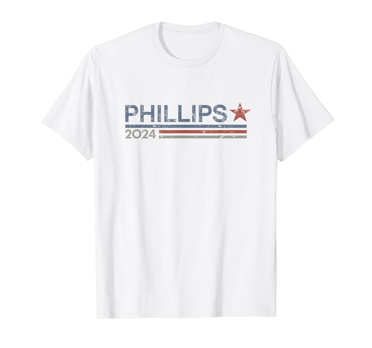 Dean Phillips 2024 President Stripe T-Shirt - Custom Art Print for Adults - T-Shirt, Sweatshirt, Hoodie