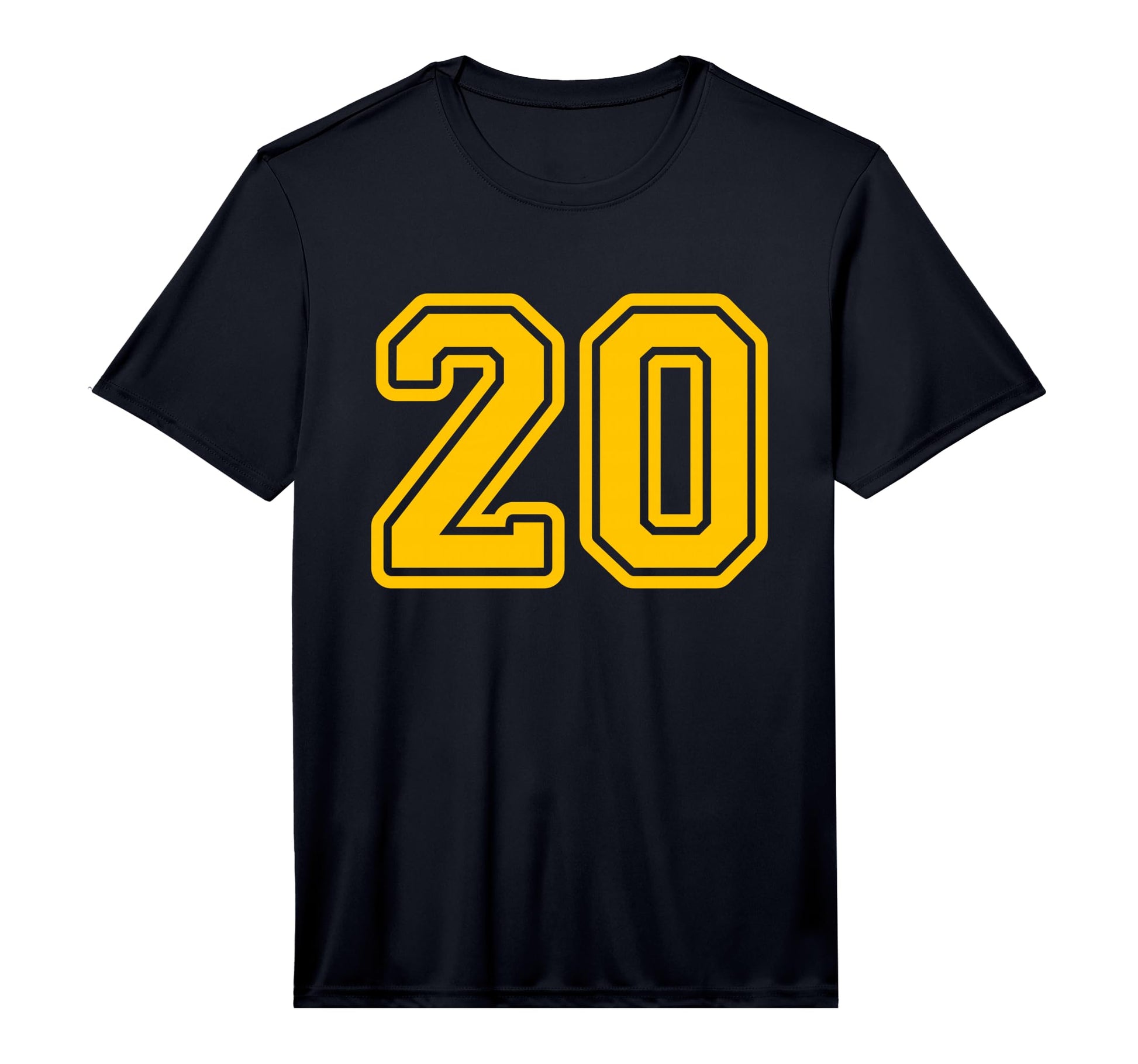 Jersey 20 Golden Yellow Sports Team T-Shirt - Minimalist Print Men Women - T-Shirt, Sweatshirt, Hoodie