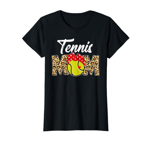 Tennis Mom Leopard Messy Bun Game T-Shirt - Aesthetic Graphic for Adults - T-Shirt, Sweatshirt, Hoodie