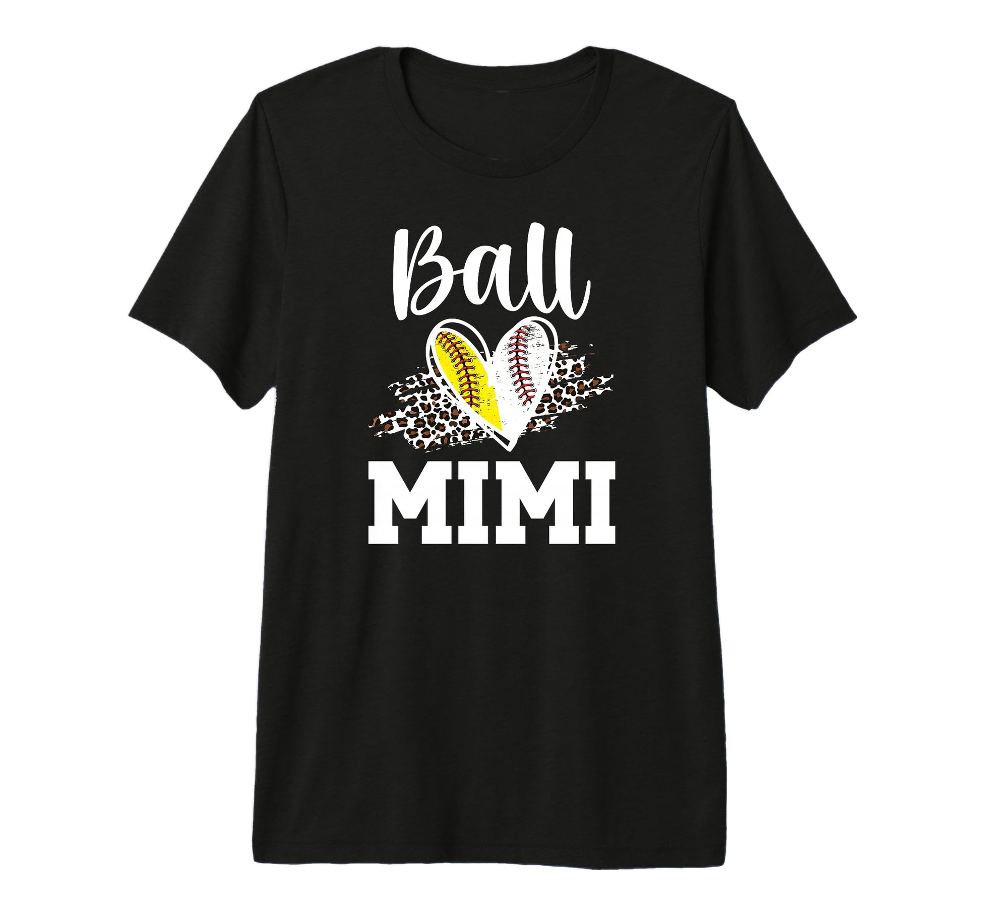Ball Mimi Heart Baseball Softball T-Shirt - Streetwear Style Men Women - T-Shirt, Sweatshirt, Hoodie
