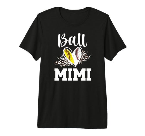 Ball Mimi Heart Baseball Softball T-Shirt - Streetwear Style Men Women - T-Shirt, Sweatshirt, Hoodie