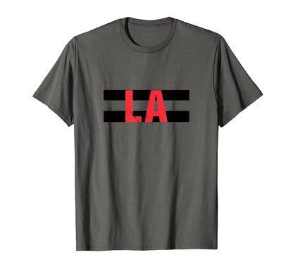 La Red Black Stripes Los Angeles La T-Shirt - Unique Graphic Men Women - T-Shirt, Sweatshirt, Hoodie