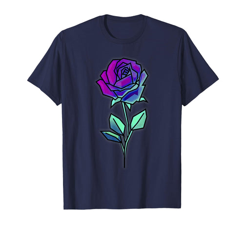 Cyber Aesthetic Rose Futurism T-Shirt - Minimalist Print Men Women - T-Shirt, Sweatshirt, Hoodie