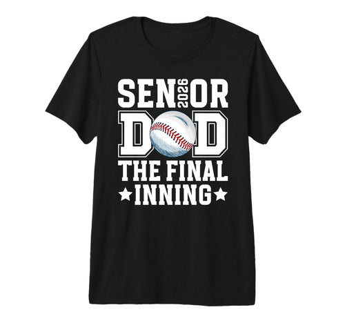 Mens Baseball Senior Dad 2026 Proud T-Shirt - Custom Art Print Men Women - T-Shirt, Sweatshirt, Hoodie