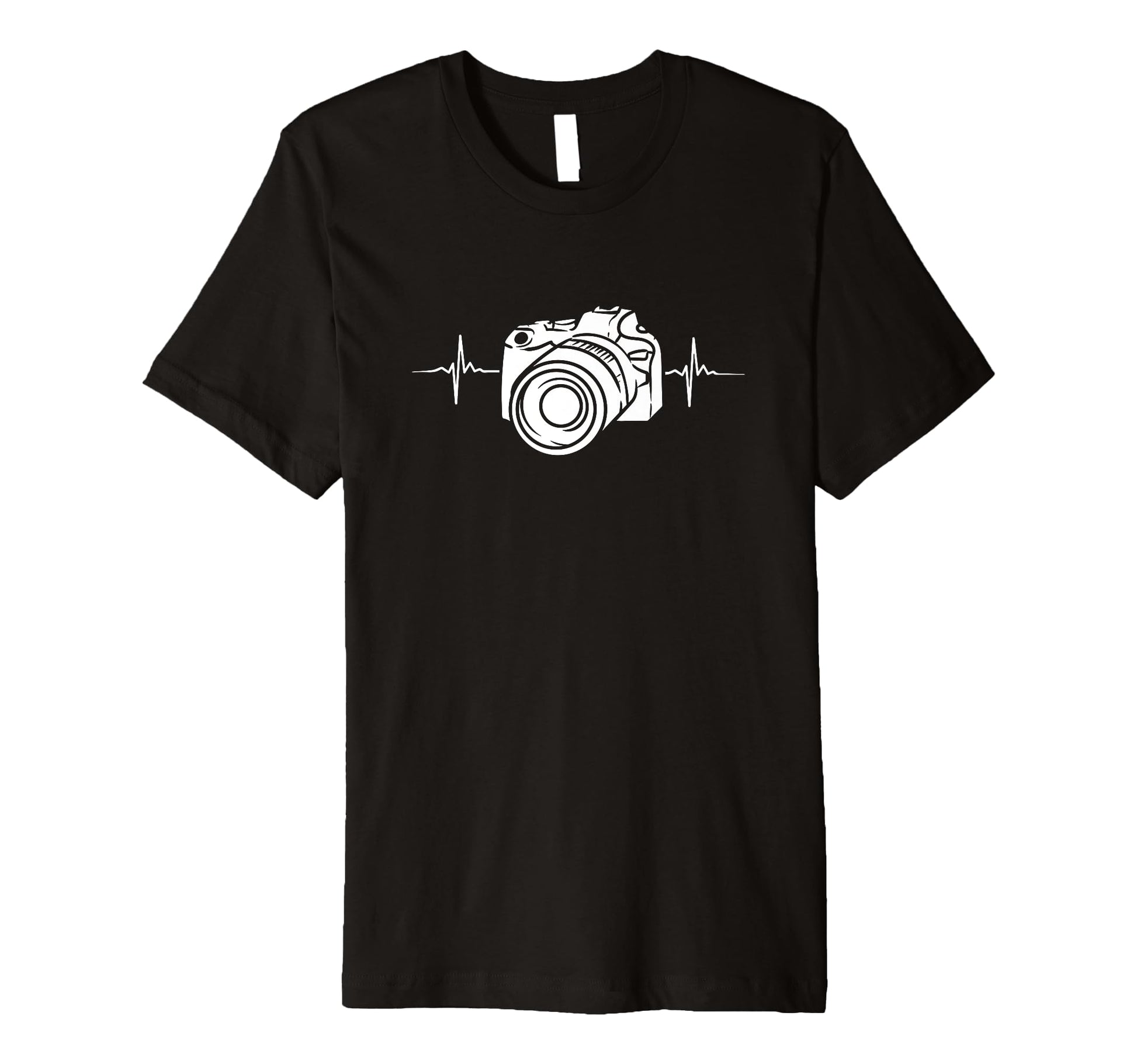 Camera Heartbeat Dslr Digital Camera T-Shirt - Graphic Print for Adults - T-Shirt, Sweatshirt, Hoodie