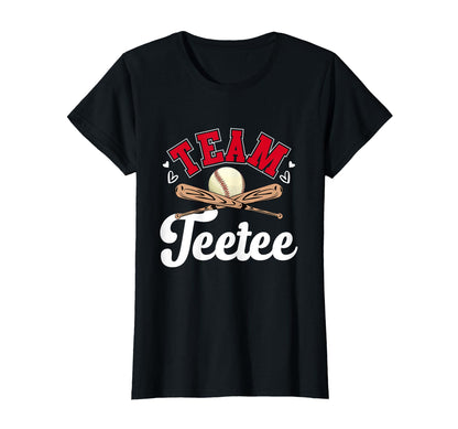 Team Teetee Mothers Day Baseball Softball T-Shirt - Graphic Print Unisex - T-Shirt, Sweatshirt, Hoodie