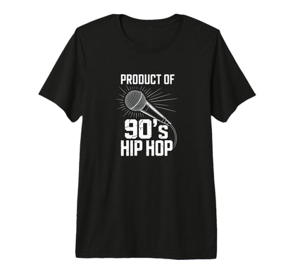 Product 90S Hip Hop Music Microphone Fan T-Shirt - Minimalist Print Unisex - T-Shirt, Sweatshirt, Hoodie