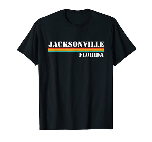 Jacksonville Florida Stripes T-Shirt - Trendy Graphic for Adults - T-Shirt, Sweatshirt, Hoodie