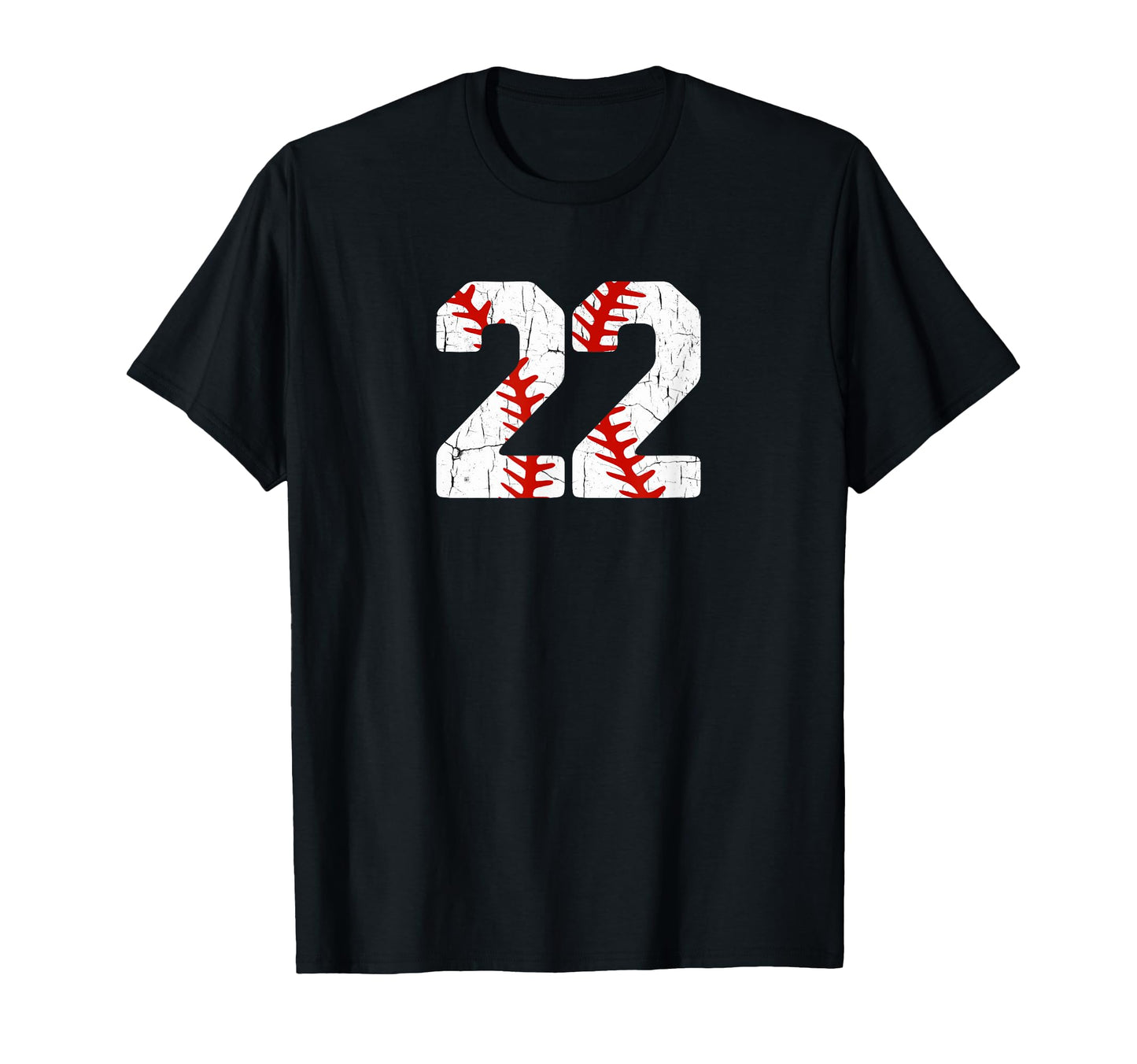 Baseball Player Jersey Number 22 22 T-Shirt - Unique Graphic for Adults - T-Shirt, Sweatshirt, Hoodie
