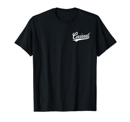 Cincinnati Ohio Varsity Script Sports T-Shirt - Graphic Print Men Women - T-Shirt, Sweatshirt, Hoodie
