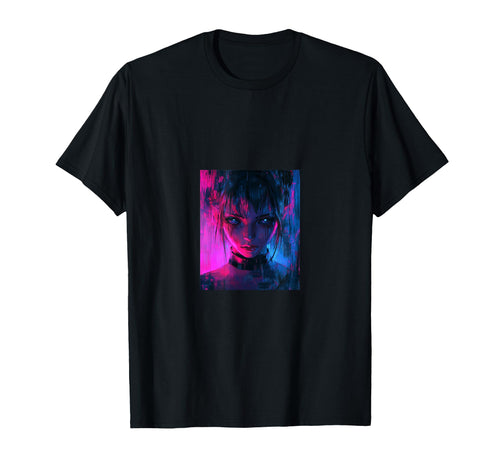 Futuristic Anime Otaku Aesthetic Gitch T-Shirt - Novelty Apparel Unisex - T-Shirt, Sweatshirt, Hoodie