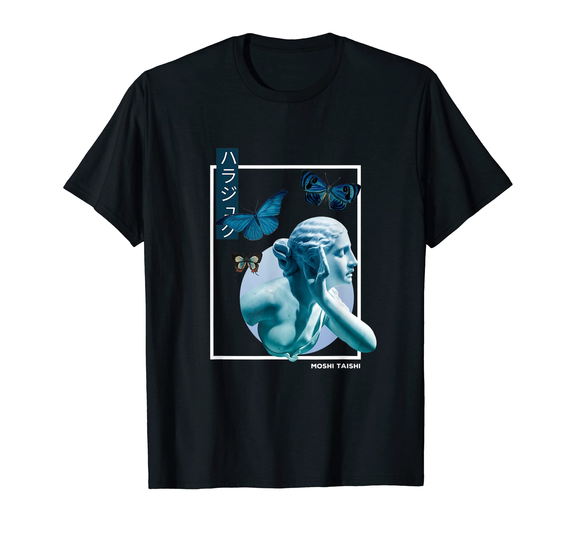 Vaporwave Statue Aesthetic Art Glitch T-Shirt - Novelty Apparel for Adults - T-Shirt, Sweatshirt, Hoodie