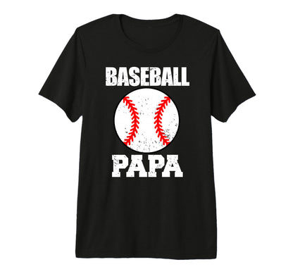 Mens Baseball Papa Funny Baseball T-Shirt - Fun Novelty Design Men Women - T-Shirt, Sweatshirt, Hoodie