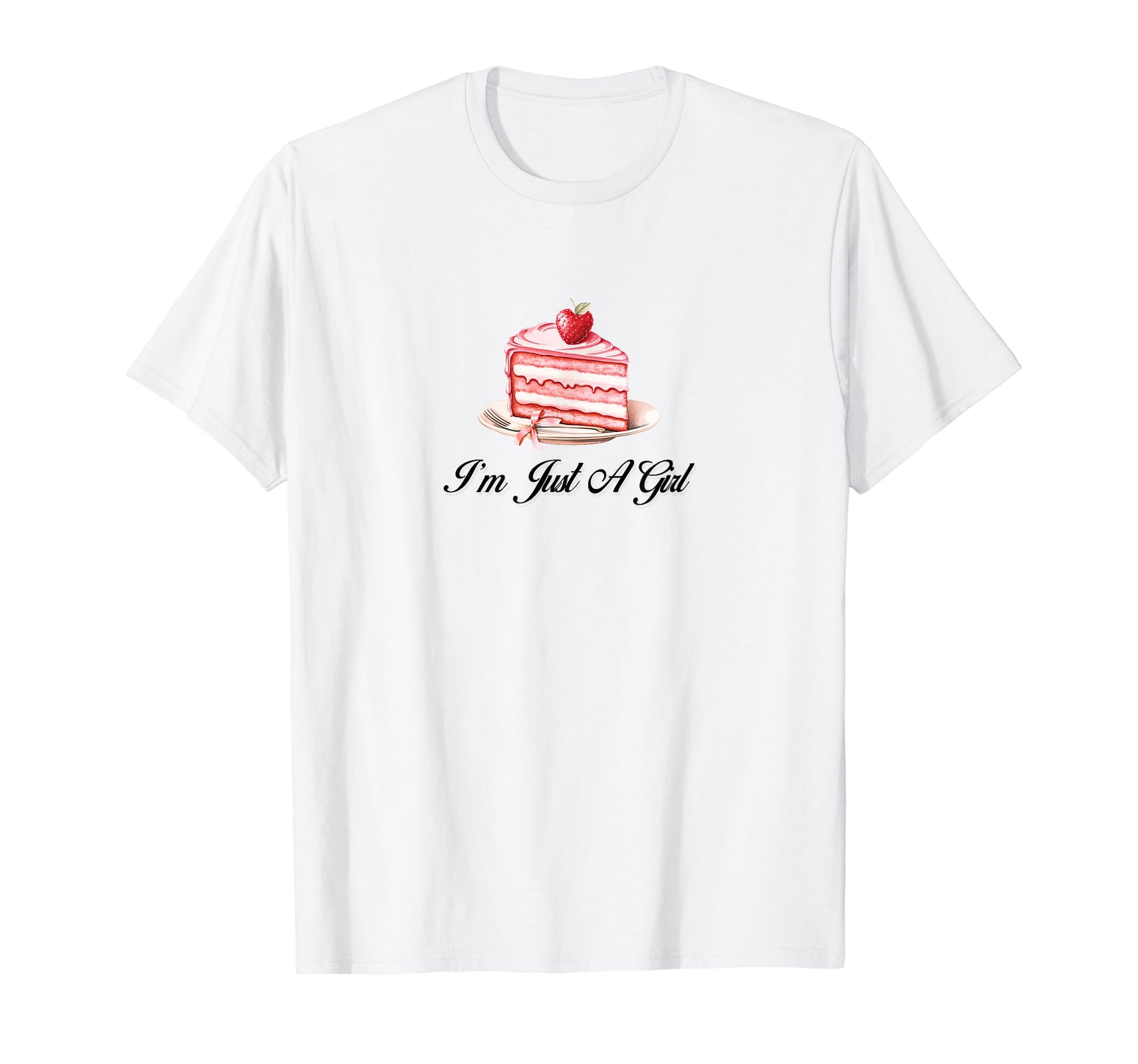 Im Just Coquette Cake Ribbon Girlcore Y2K T-Shirt - Unique Graphic Unisex - T-Shirt, Sweatshirt, Hoodie