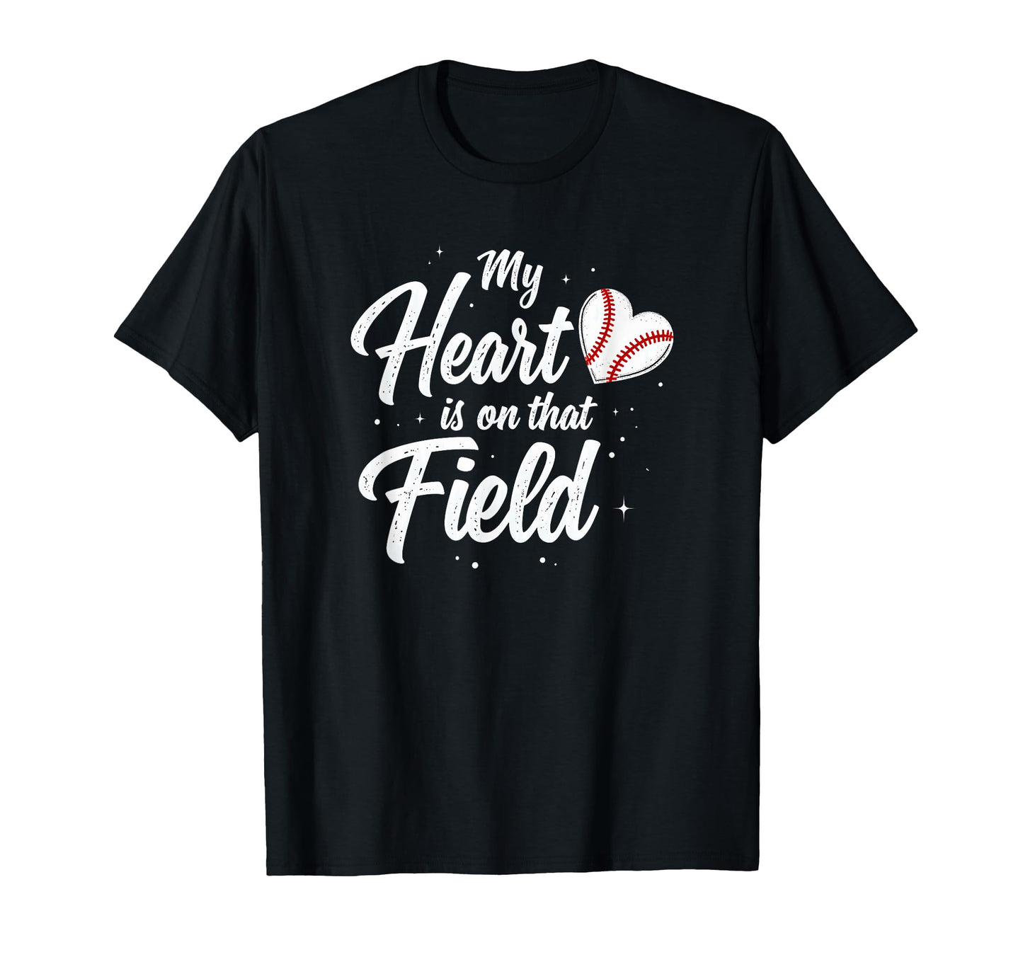 My Heart Is That Field Softball Dad T-Shirt - Streetwear Style for Adults - T-Shirt, Sweatshirt, Hoodie