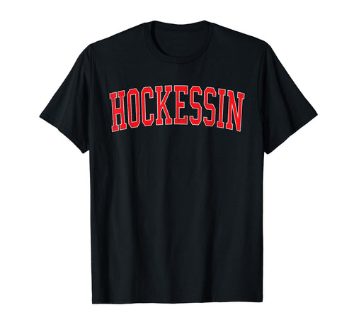 Hockessin De Distressed Red Varsity T-Shirt - Unique Graphic Unisex - T-Shirt, Sweatshirt, Hoodie