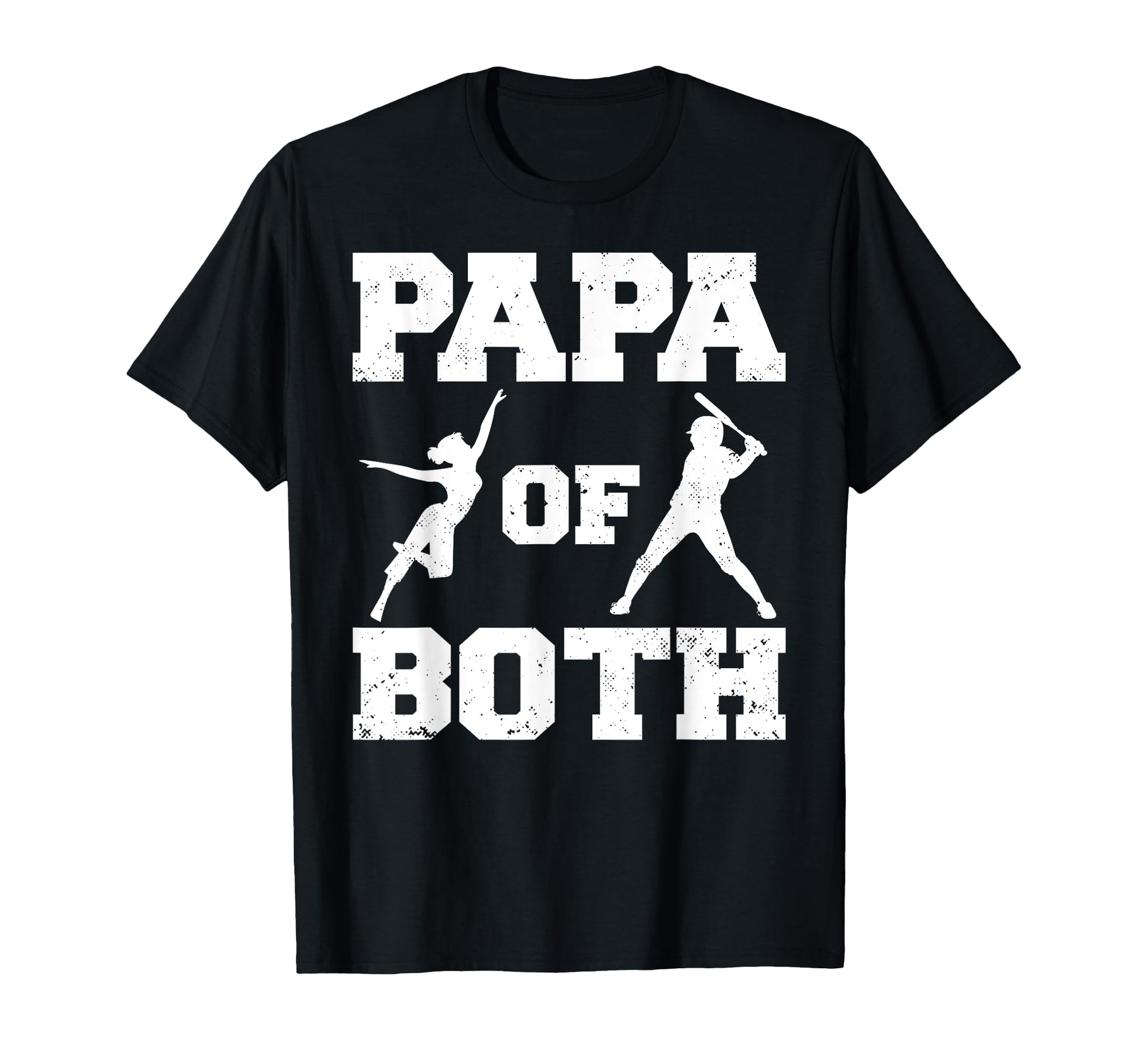 Papa Both Funny Baseball And Dance T-Shirt - Aesthetic Graphic for Adults - T-Shirt, Sweatshirt, Hoodie