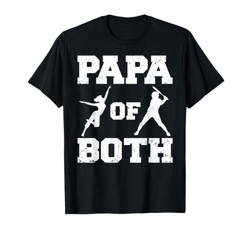 Papa Both Funny Baseball And Dance T-Shirt - Aesthetic Graphic for Adults - T-Shirt, Sweatshirt, Hoodie