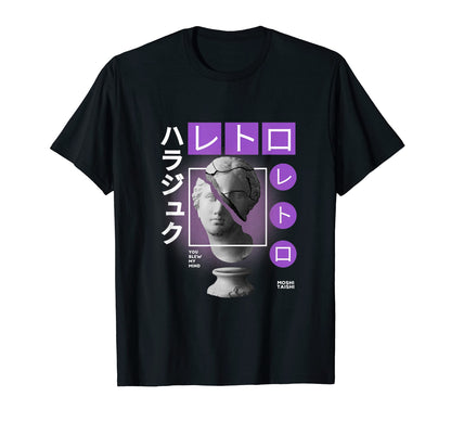Vaporwave Statue Aesthetic Art Glitch T-Shirt - Streetwear Style Unisex - T-Shirt, Sweatshirt, Hoodie
