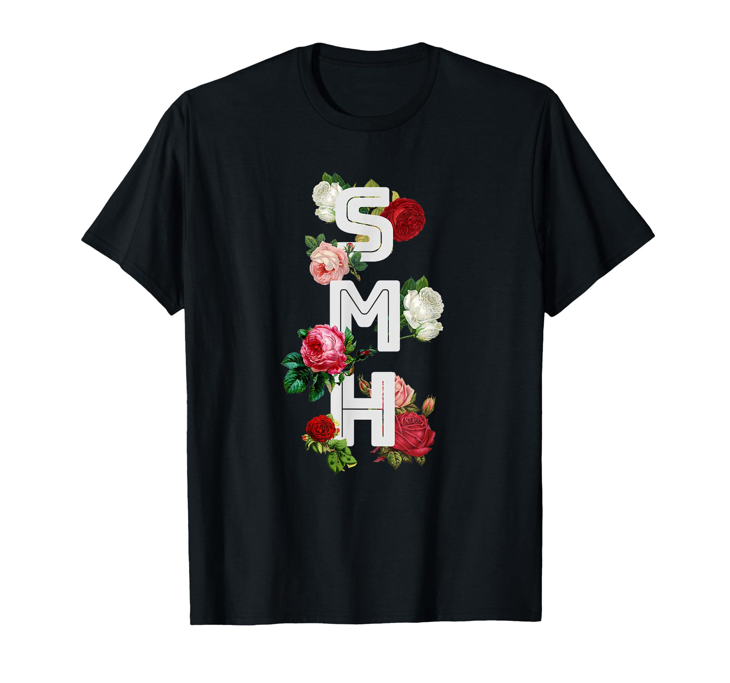 Smh 90S Aesthetic Roses Texting Meme T-Shirt - Unique Graphic Unisex - T-Shirt, Sweatshirt, Hoodie