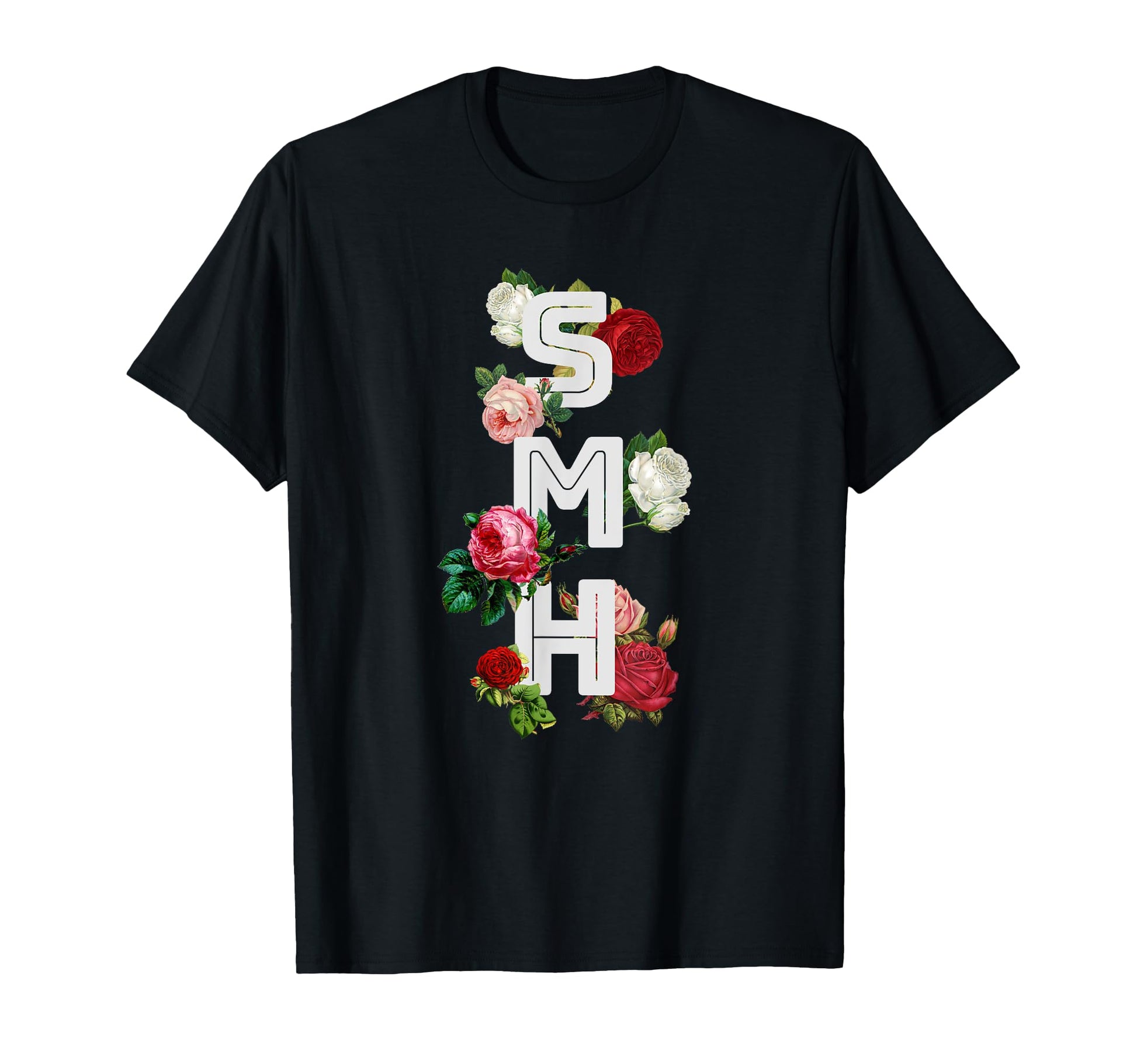 Smh 90S Aesthetic Roses Texting Meme T-Shirt - Unique Graphic Unisex - T-Shirt, Sweatshirt, Hoodie