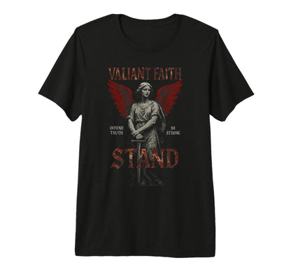 Valiant Faith Christian Edgy Y2K 90S T-Shirt - Streetwear Style for Adults - T-Shirt, Sweatshirt, Hoodie
