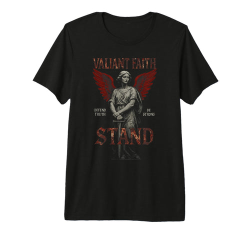 Valiant Faith Christian Edgy Y2K 90S T-Shirt - Streetwear Style for Adults - T-Shirt, Sweatshirt, Hoodie