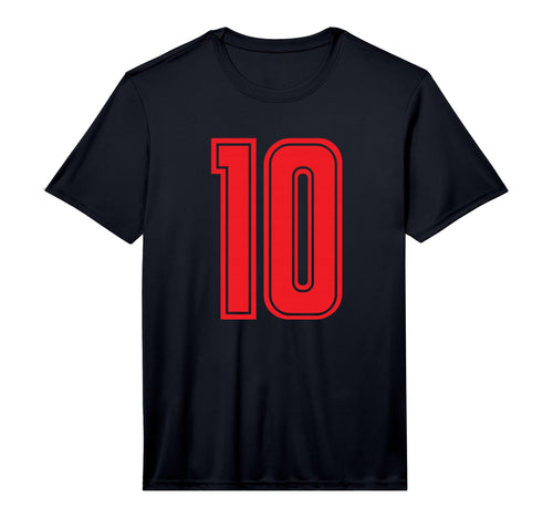 Red Sport Team Athletic Number T-Shirt - Casual Everyday Wear for Adults - T-Shirt, Sweatshirt, Hoodie