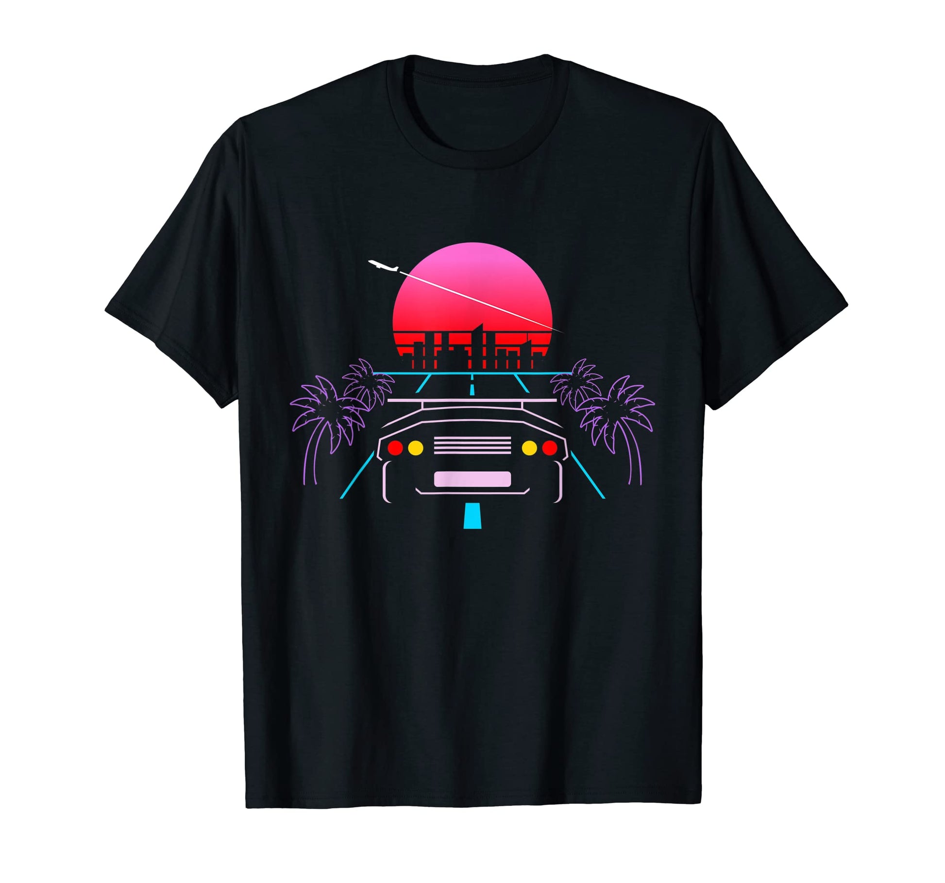 Car Sunset Vaporwave Japanese T-Shirt - Casual Everyday Wear Men Women - T-Shirt, Sweatshirt, Hoodie