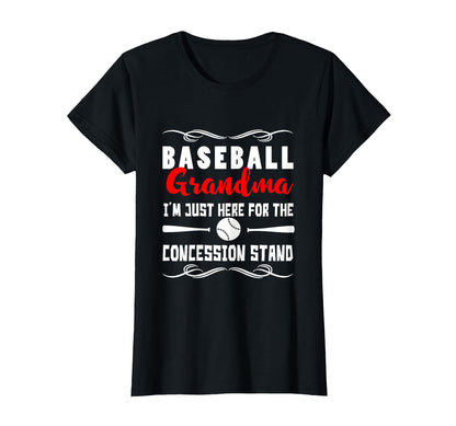 Im Just Here Concession Stand Baseball T-Shirt - Unique Graphic Men Women - T-Shirt, Sweatshirt, Hoodie