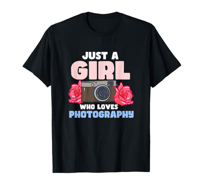 Just Who Loves Photography Camera Lover T-Shirt - Unique Graphic Unisex - T-Shirt, Sweatshirt, Hoodie