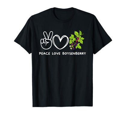 Peace Love Boysenberry Boysenberry T-Shirt - Trendy Graphic Men Women - T-Shirt, Sweatshirt, Hoodie