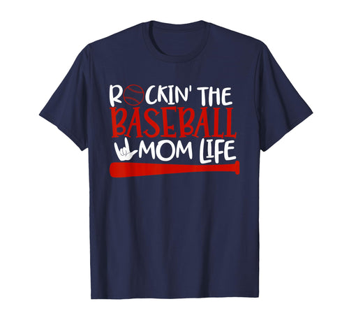 Rockin Baseball Mom Life Sports Moms T-Shirt - Trendy Graphic Men Women - T-Shirt, Sweatshirt, Hoodie