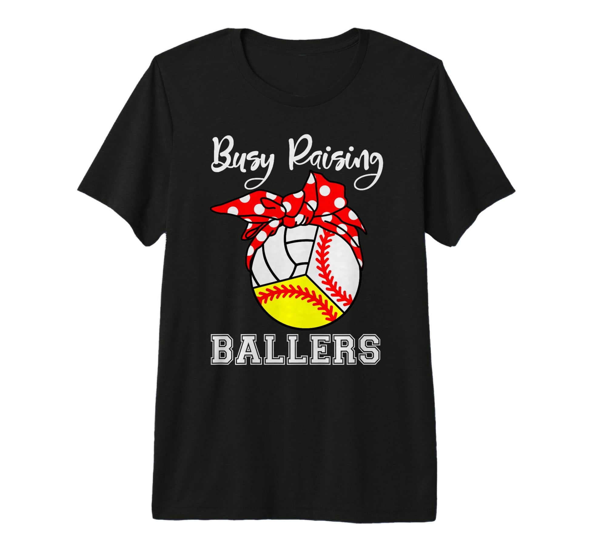 Busy Raising Ballers Funny Baseball T-Shirt - Unique Graphic Men Women - T-Shirt, Sweatshirt, Hoodie