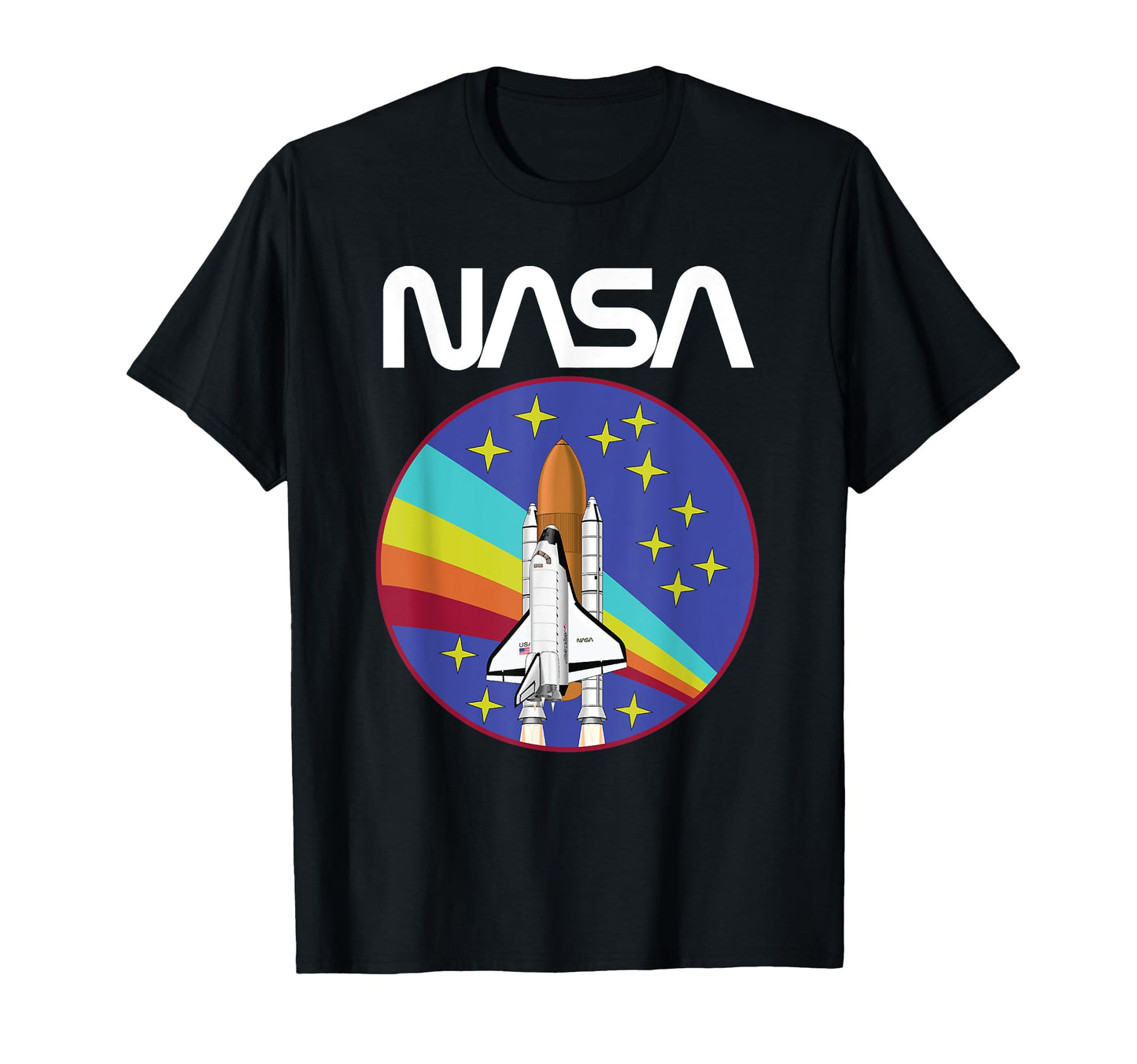 Nasa Space Shuttle Rainbow T-Shirt - Casual Everyday Wear Unisex - T-Shirt, Sweatshirt, Hoodie