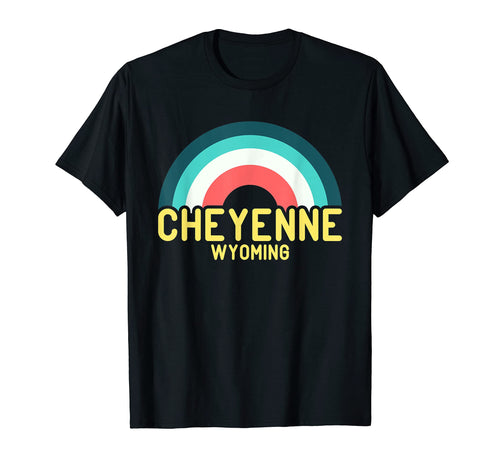 Cheyenne Wyoming Rainbow T-Shirt - Custom Art Print Men Women - T-Shirt, Sweatshirt, Hoodie