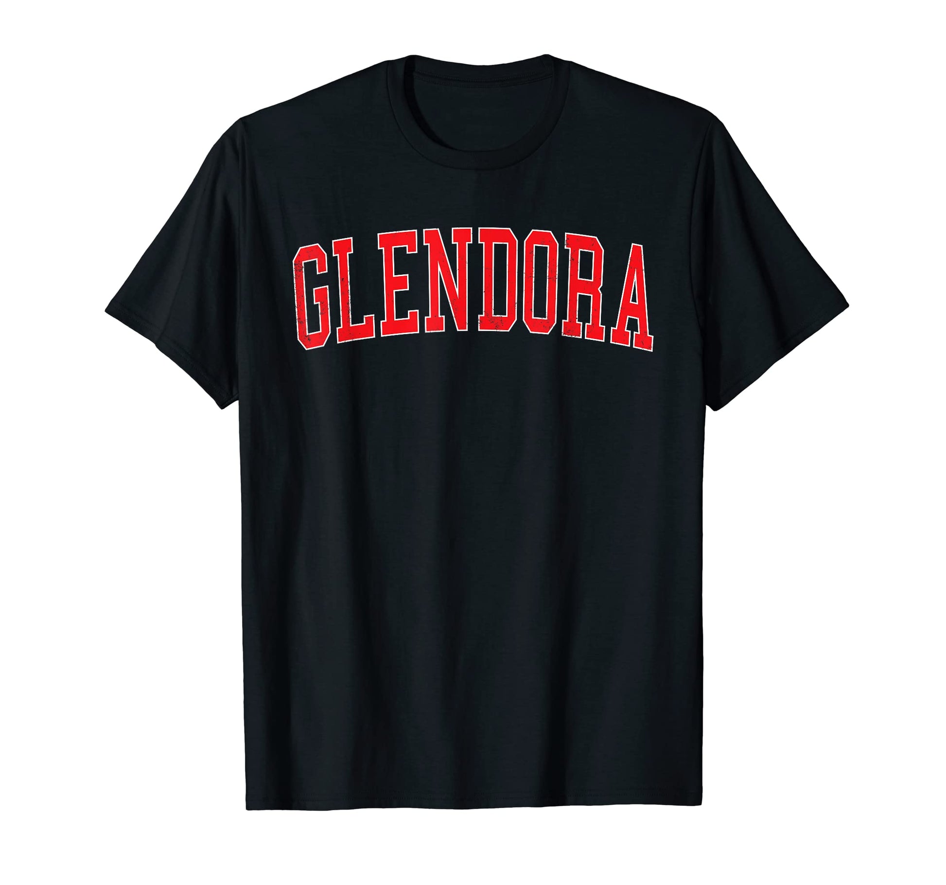 Glendora Ca Varsity Red Text T-Shirt - Custom Art Print Men Women - T-Shirt, Sweatshirt, Hoodie