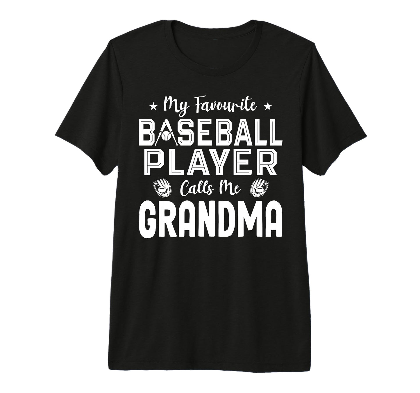 Grandma Baseball Player Baseball T-Shirt - Unique Graphic for Adults - T-Shirt, Sweatshirt, Hoodie