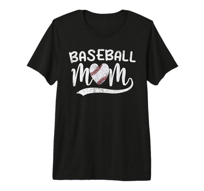 Baseball Mom Mama Sporty Player Happy T-Shirt - Graphic Print for Adults - T-Shirt, Sweatshirt, Hoodie