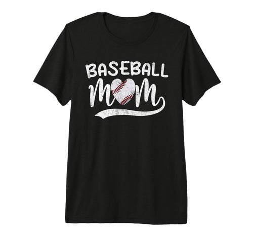 Baseball Mom Mama Sporty Player Happy T-Shirt - Graphic Print for Adults - T-Shirt, Sweatshirt, Hoodie