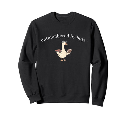 Funny Truck Outnumbered Football Sweatshirt - Unique Graphic Men Women - T-Shirt, Sweatshirt, Hoodie